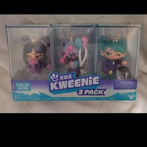 3-Pack Kids Toy Figures - Purple & Teal